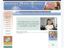 Tablet Screenshot of montecorona.edu.mx